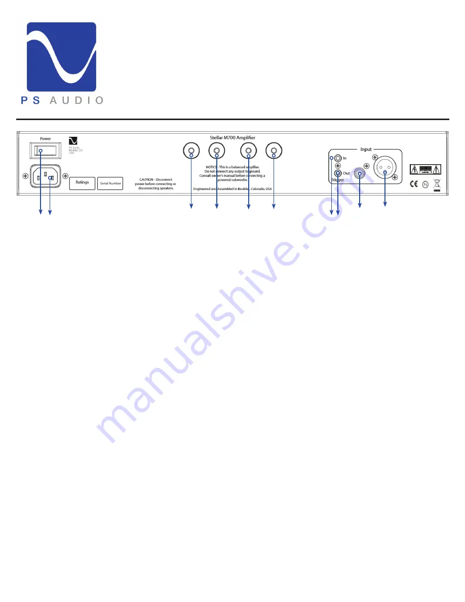 PS Audio Stellar M700 Owner'S Reference Manual Download Page 5