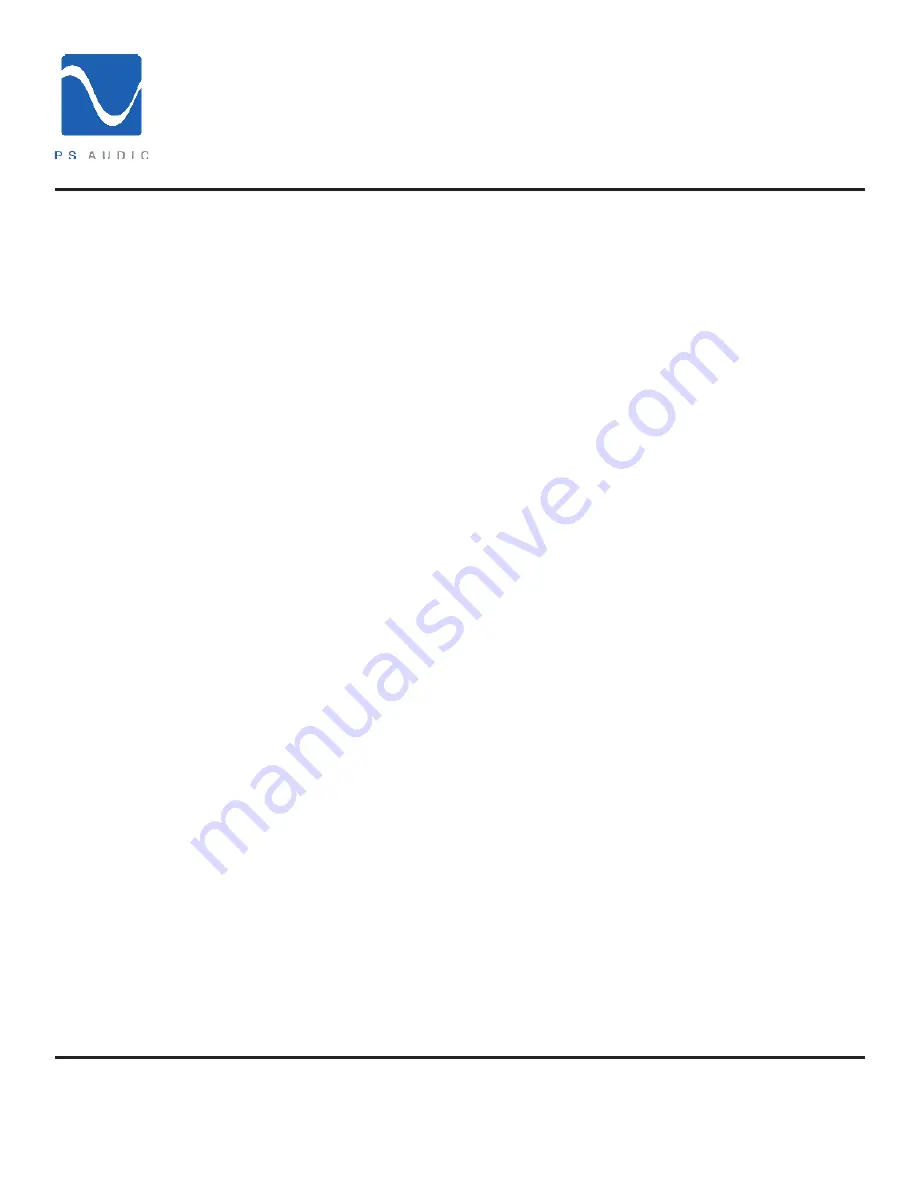 PS Audio UPC-200 Owner'S Reference Manual Download Page 7