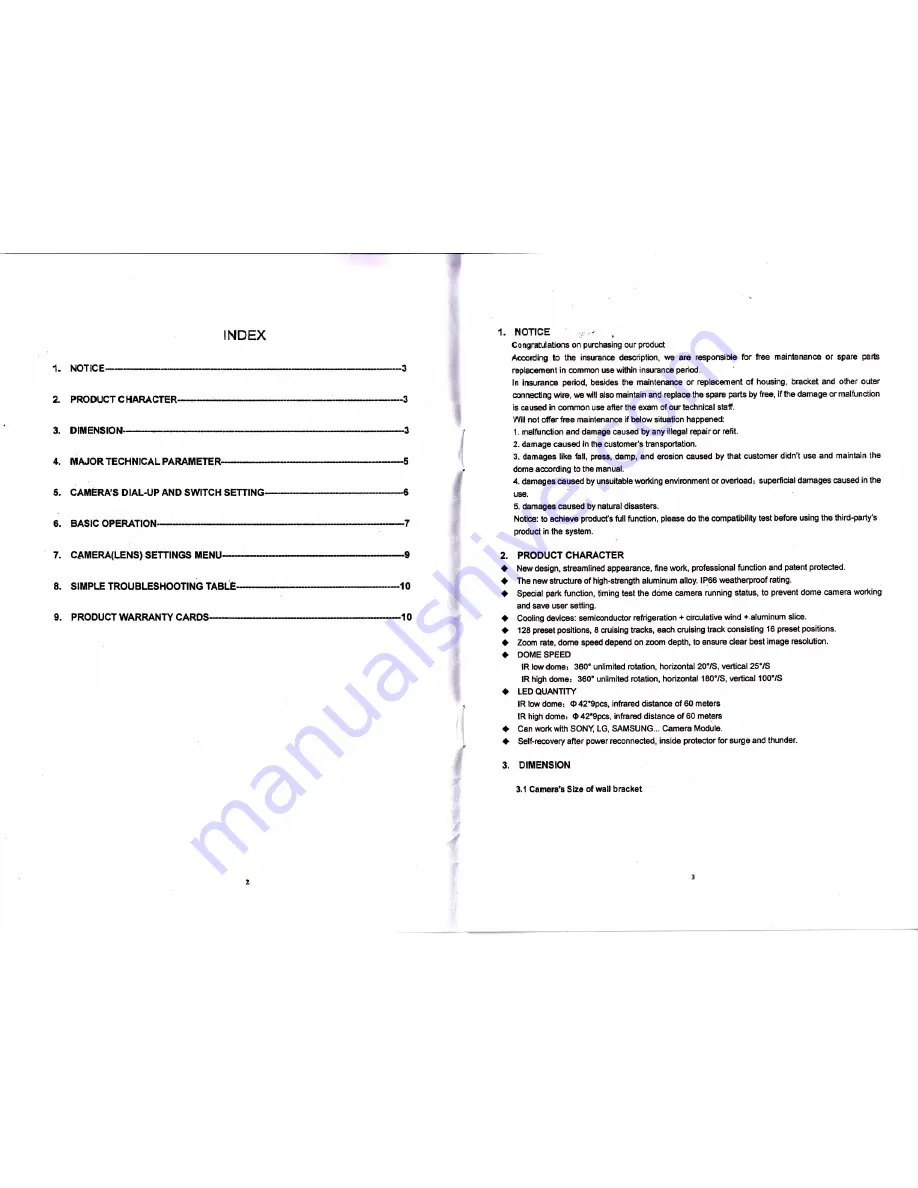 PTZ CVAET-I392-2GEN User Manual Download Page 2