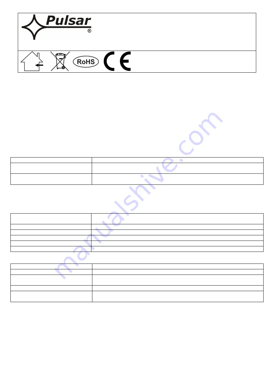 Pulsar AWZ 710 PN-K Instruction Manual Download Page 1