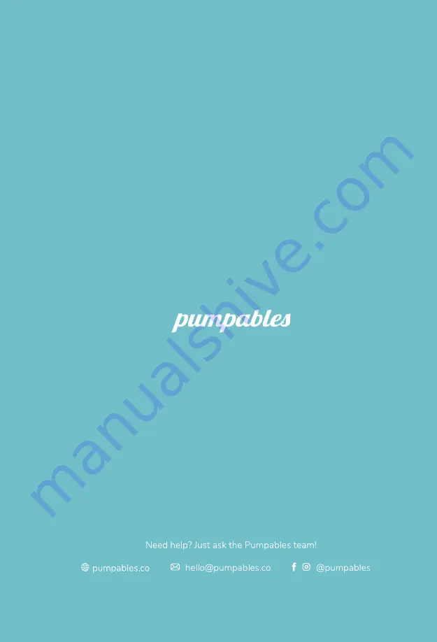 Pumpables Genie Plus Full Manual Download Page 22