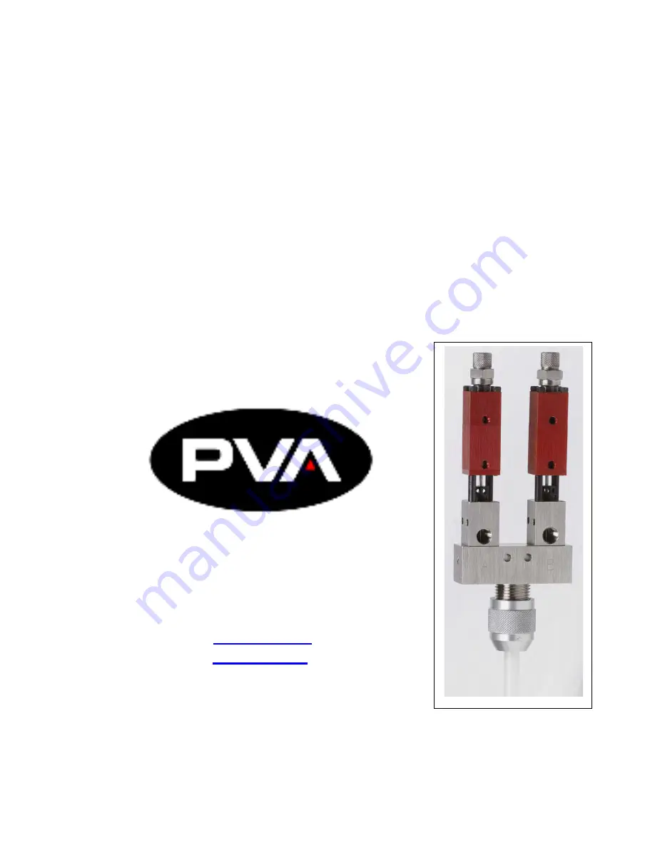 PVA PC100 Operation Manual Download Page 1