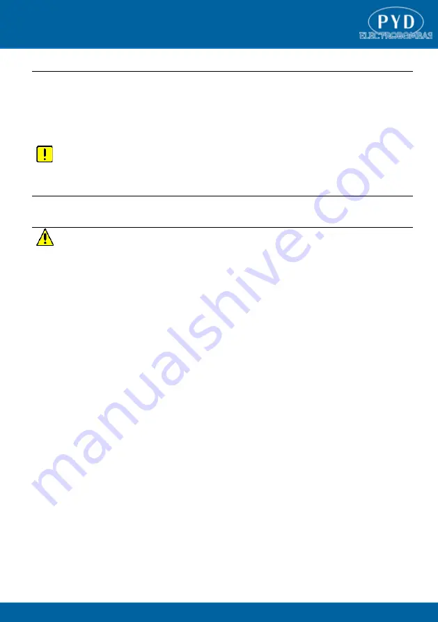 PYD Electrobombas CTV Series Instruction Manual And Maintenance Download Page 11