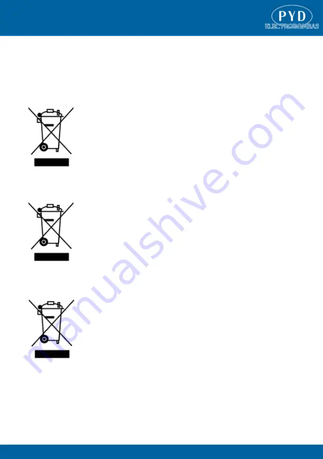 PYD Electrobombas CTV Series Instruction Manual And Maintenance Download Page 14