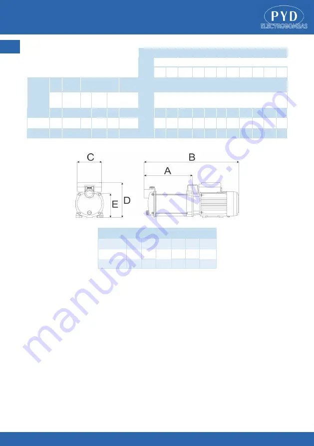 PYD Electrobombas MP Series Скачать руководство пользователя страница 14