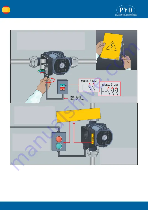 PYD Electrobombas PA Series Скачать руководство пользователя страница 8