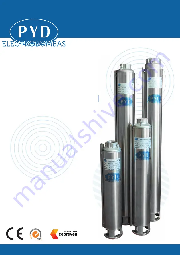 PYD Electrobombas ST Series Instruction Manual And Maintenance Download Page 1