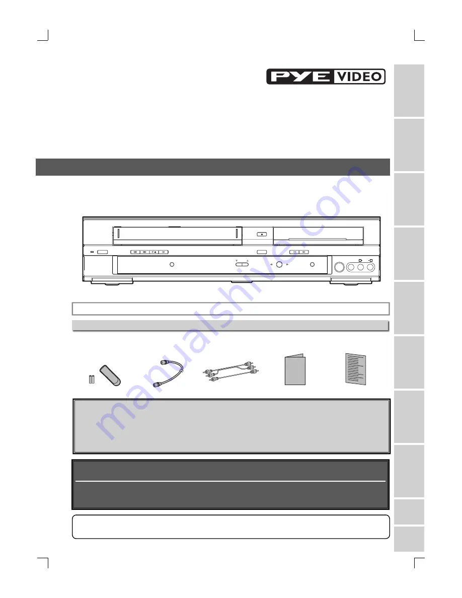 Pye Video PY90VG Owner'S Manual Download Page 1