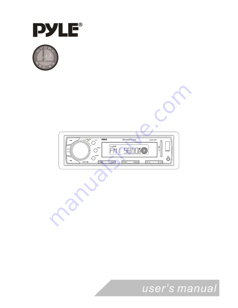 Pyle PLMR20W Скачать руководство пользователя страница 1