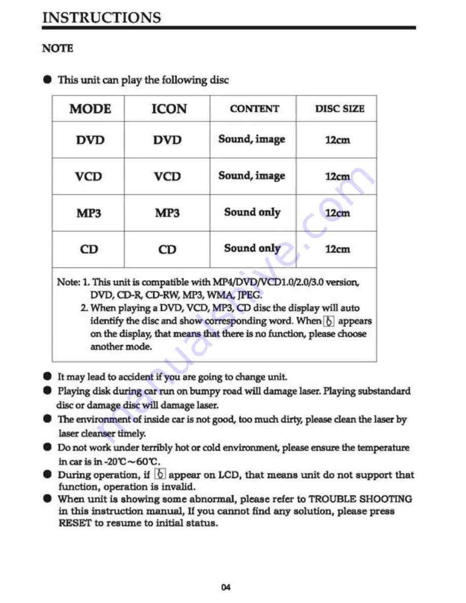 Pyle PLTS79BT Owner'S Manual Download Page 4