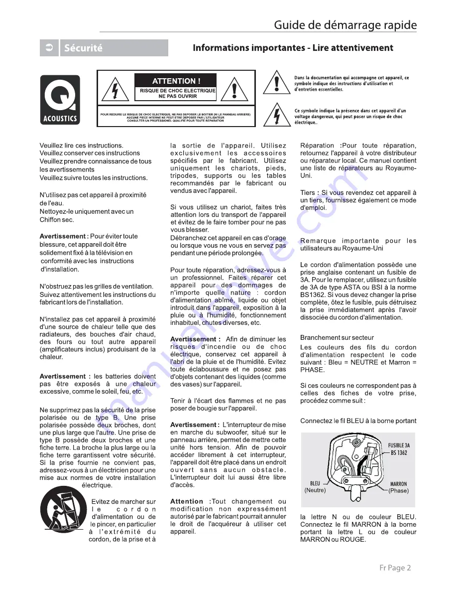 Q Acoustics Q-TV2 User Manual Download Page 25