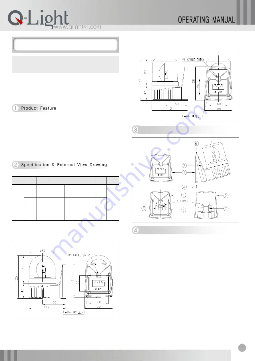 Q-Light S80AR Operating Manual Download Page 1