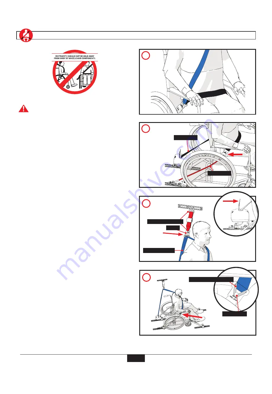 Q'STRAINT SURE-LOK DOUBLE INERTIA OCCUPANT BELT Use And Care Manual Download Page 10