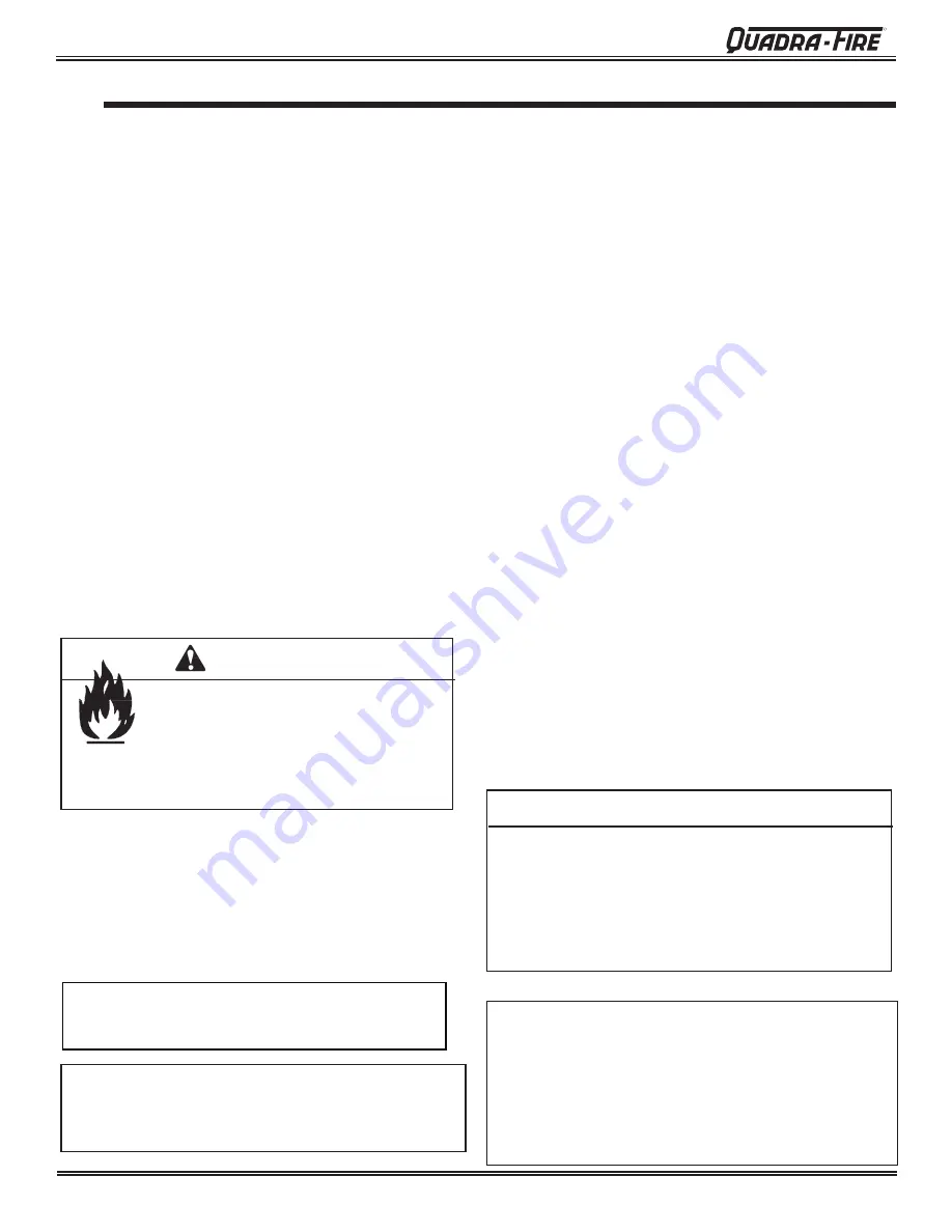 Quadra-Fire 31I-ACC Owner'S Manual Download Page 32