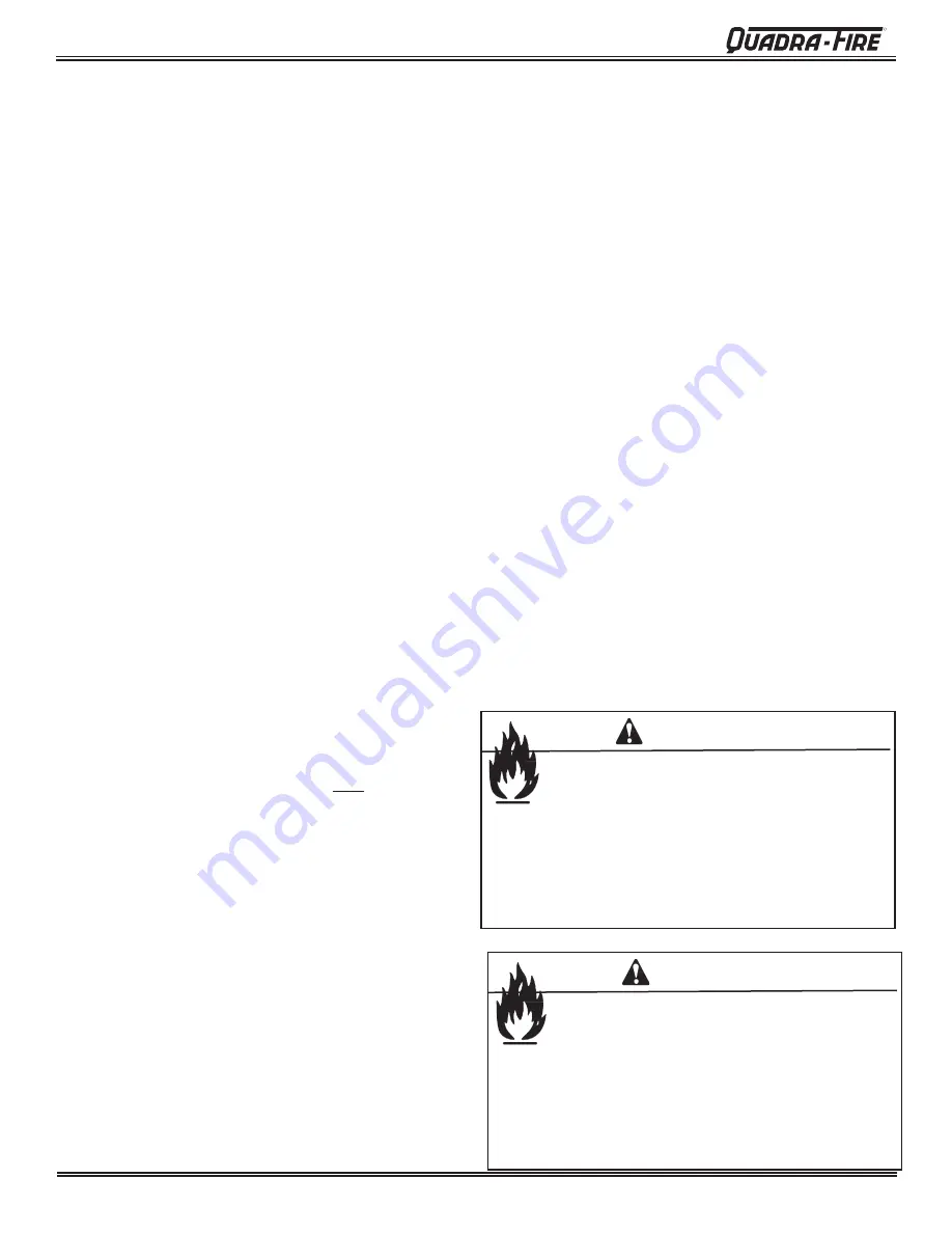 Quadra-Fire 31I-ACC Owner'S Manual Download Page 36