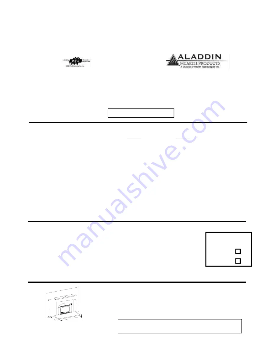 Quadra-Fire DVI-32 Installation, Operation, Venting And Maintenance Instructions Download Page 3