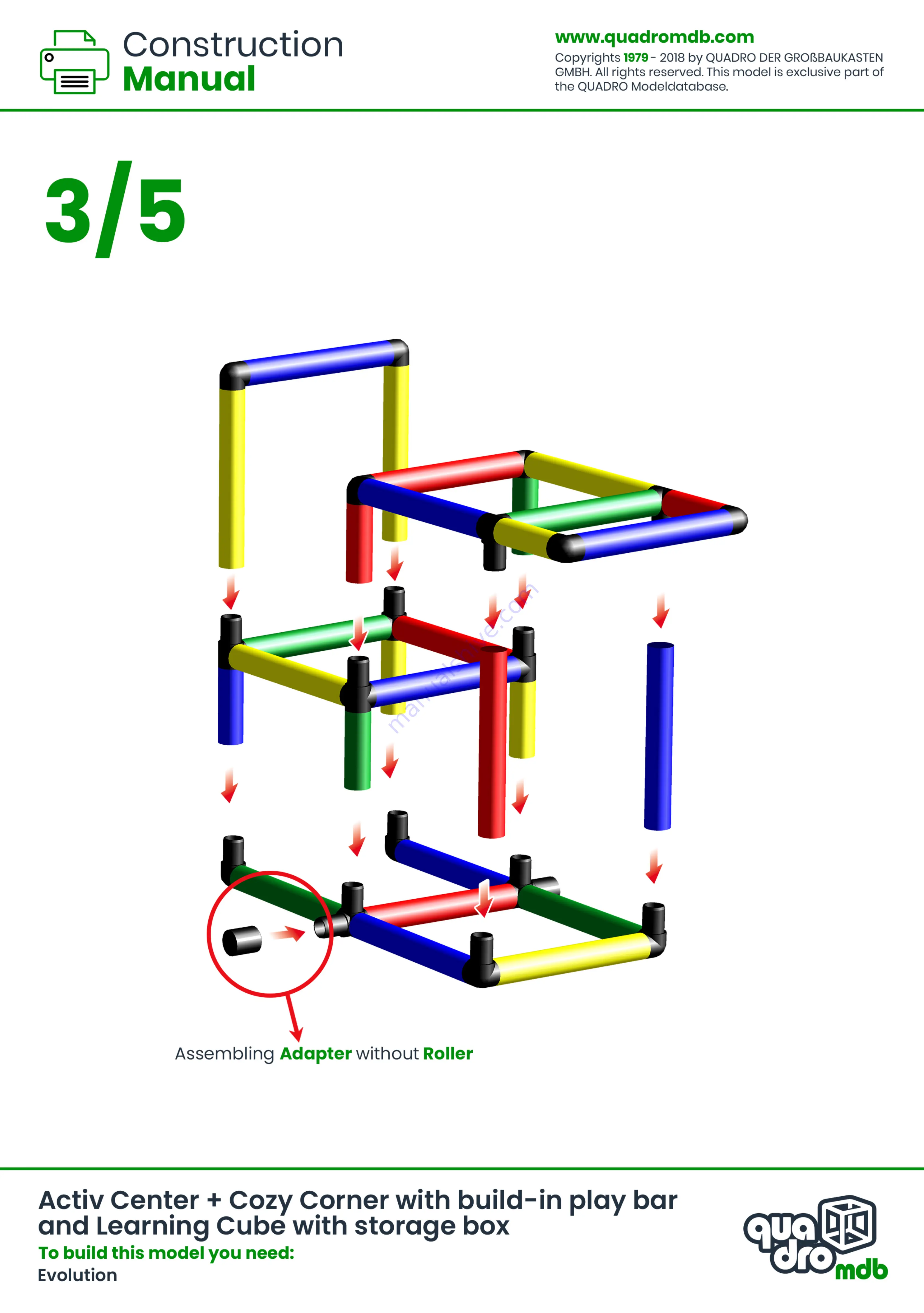 Quadro mdb A0135 Construction Manual Download Page 3