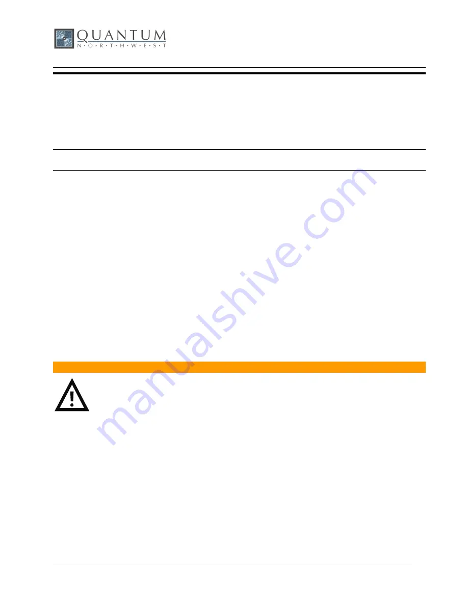 Quantum Northwest TC 1 User Manual Download Page 22