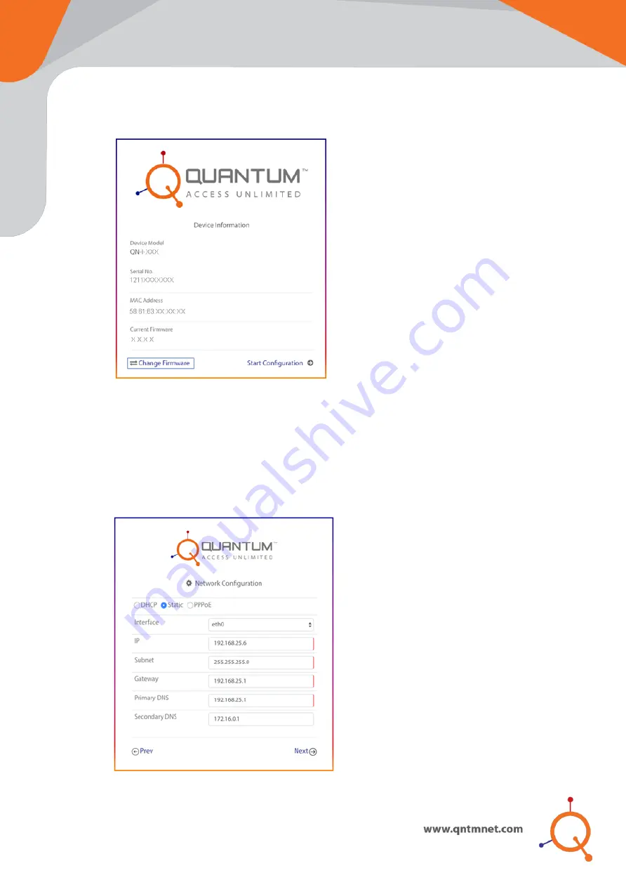 Quantum QN-I-220 Quick Setup Manual Download Page 7