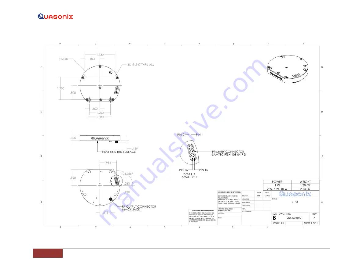 Quasonix nanoTX Installation And Operation Manual Download Page 35