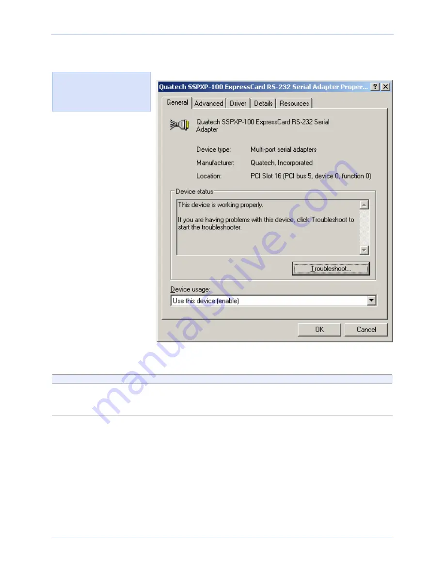 Quatech DSPXP-100 User Manual Download Page 21