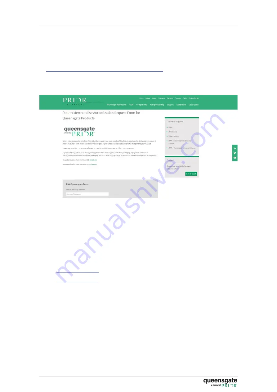 Queensgate NANOSCAN NPC-D-6110 Скачать руководство пользователя страница 30