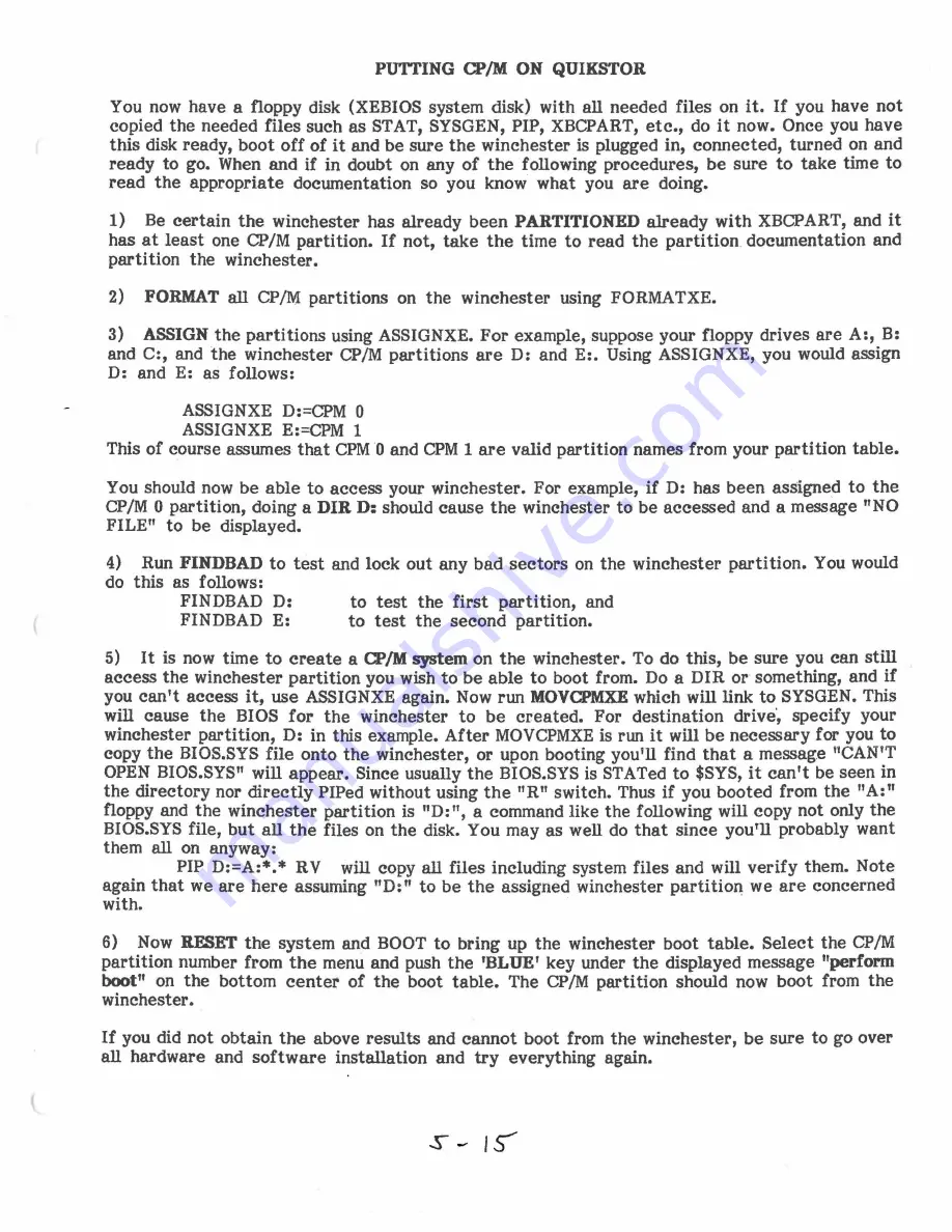 Quickdata Quikstop-15 Operation Manual Download Page 46