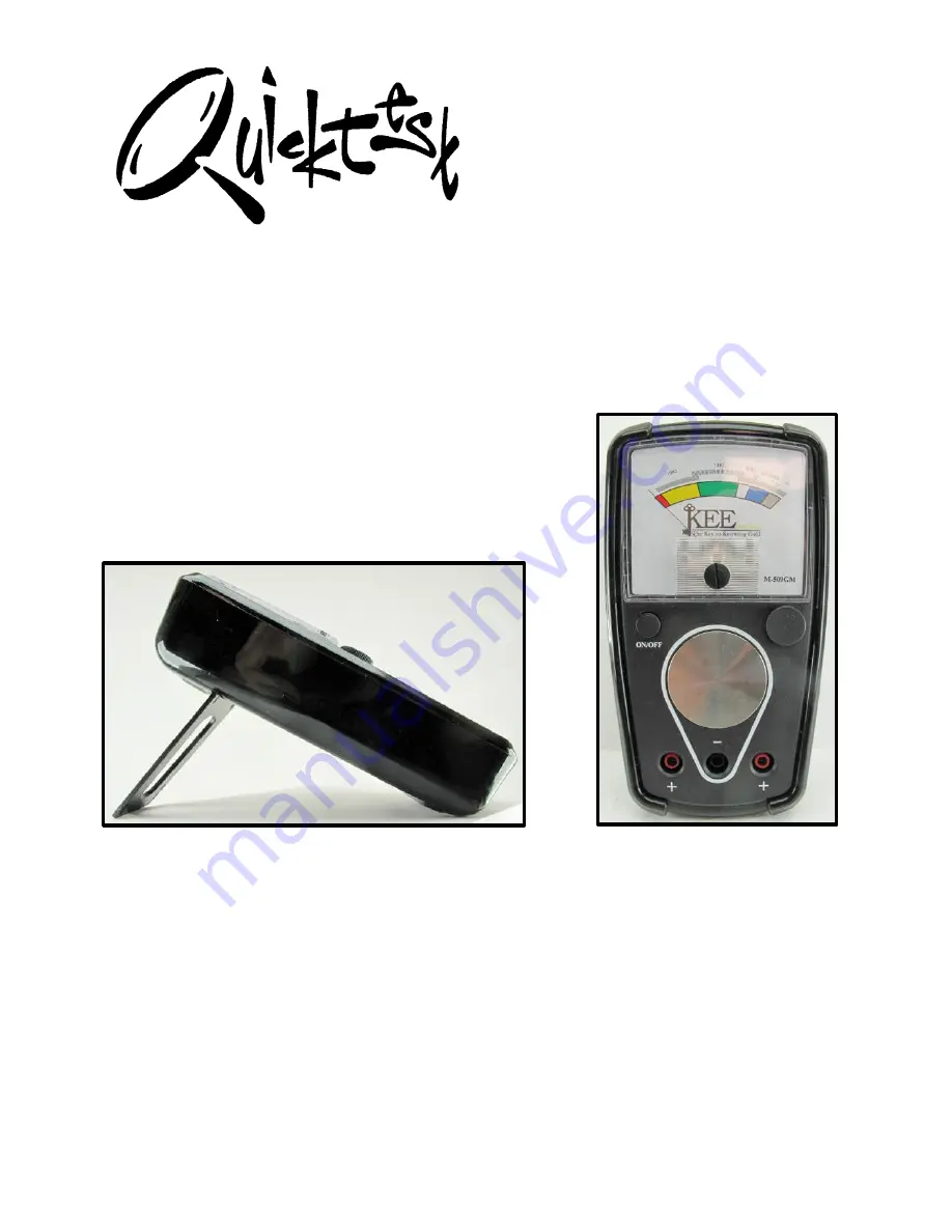 Quicktest KEE M-509GM Manual Download Page 1