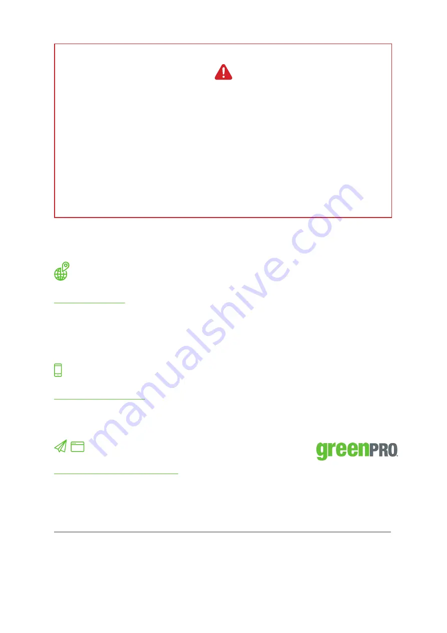 QUIK CORP greenPRO GP1200 Instruction Manual Download Page 2