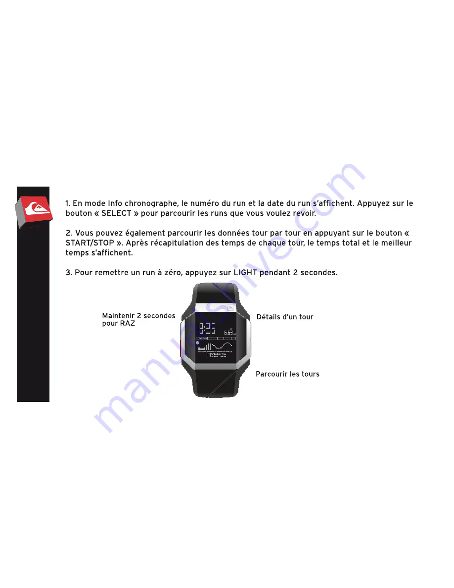 Quiksilver ADDICTIV Tide Watch System Instruction Manual Download Page 94