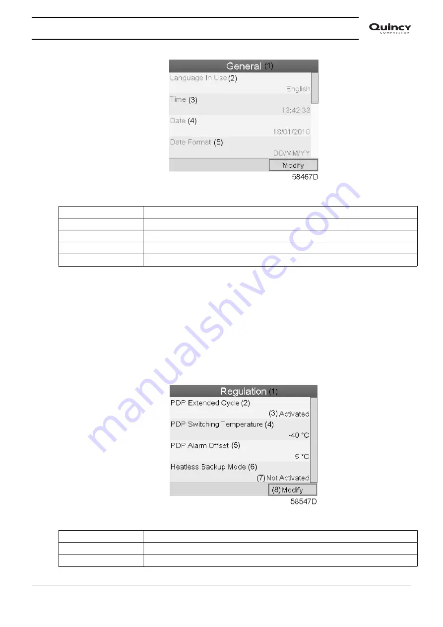 Quincy QMD 120 Instruction Book Download Page 57