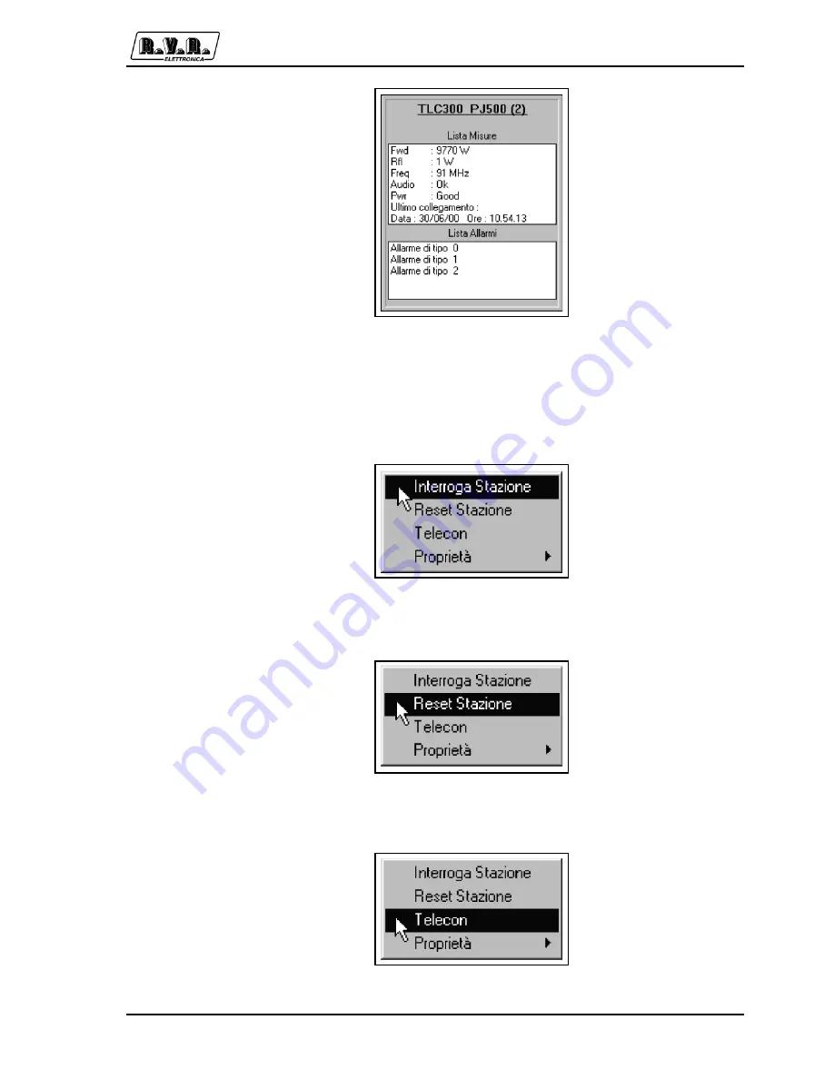 R.V.R. Elettronica SpA TLC2000 User Manual Download Page 91