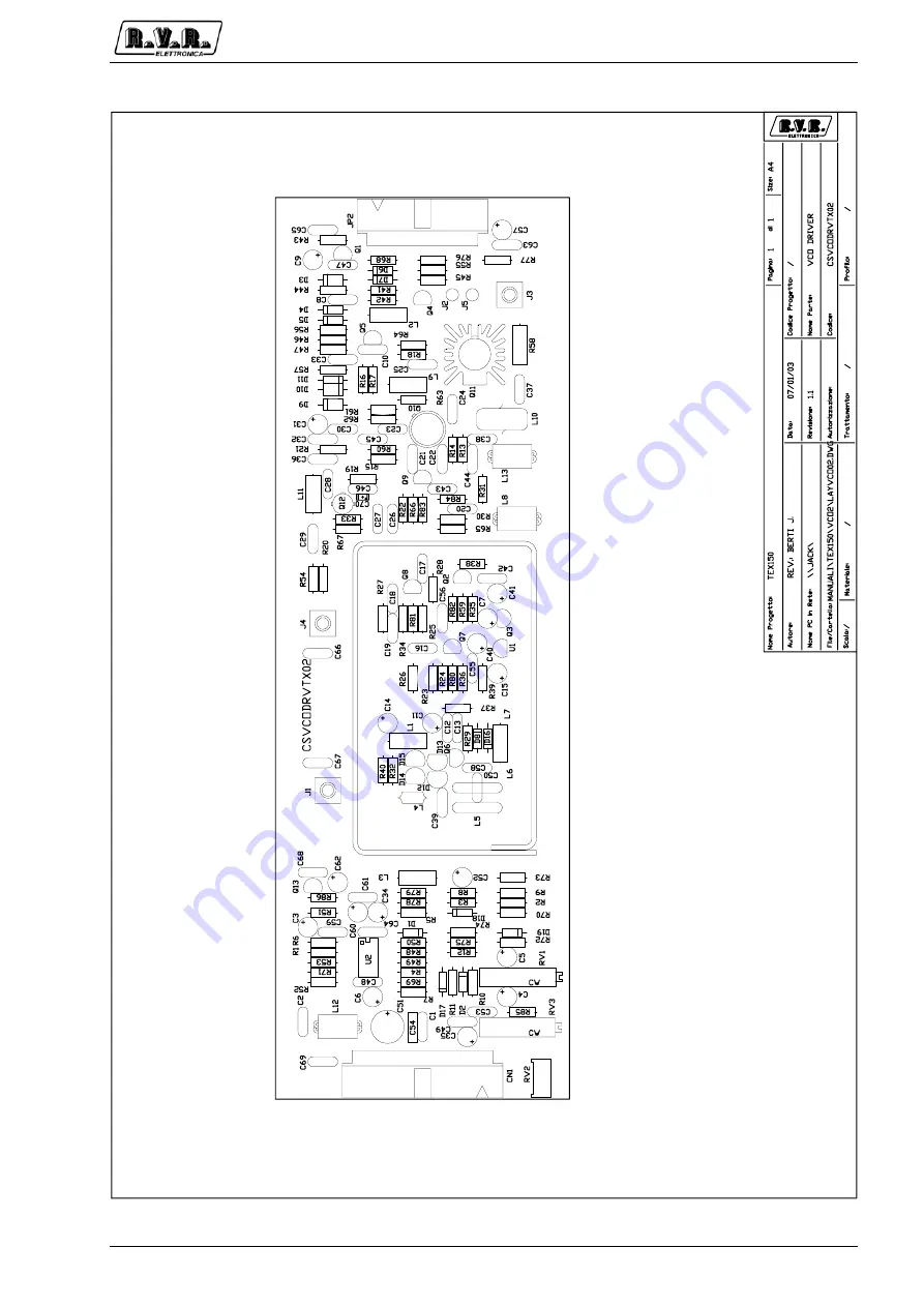 R.V.R. Elettronica TEX150 User Manual Download Page 93