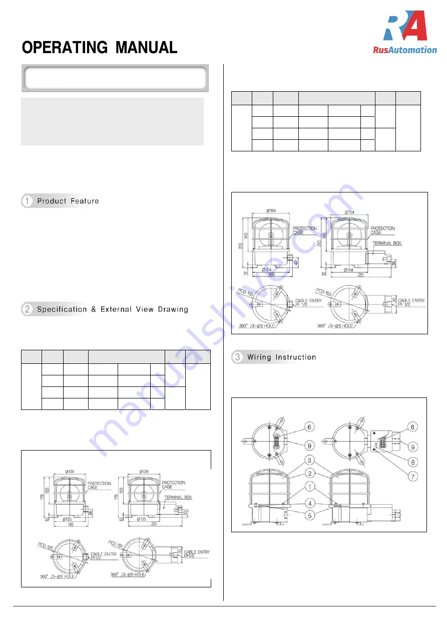 RA SH1 Operating Manual Download Page 1