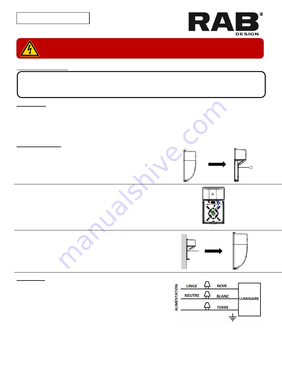 RAB Design WL-LED26 Installation Instructions Download Page 2