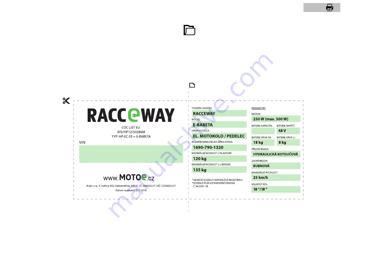 RACCEWAY e-BABETA Скачать руководство пользователя страница 30