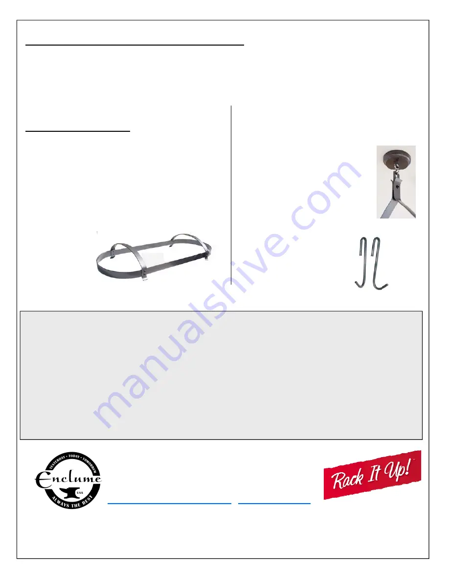 RACK IT UP Oval Pot Rack Assembly Instructions Download Page 4