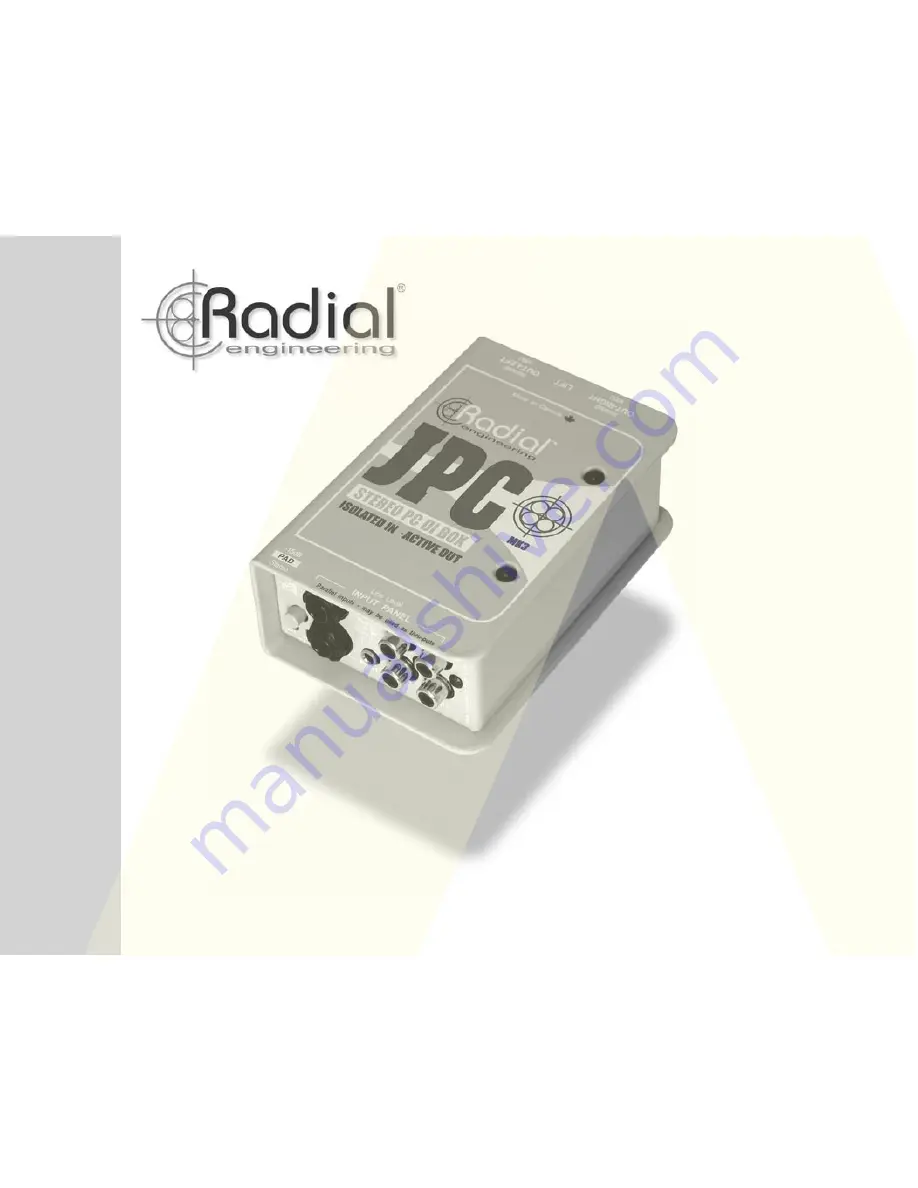 Radial Engineering JPC MK3 User Manual Download Page 1