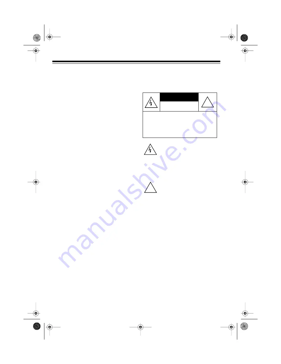 Radio Shack 43-1204 Owner'S Manual Download Page 2