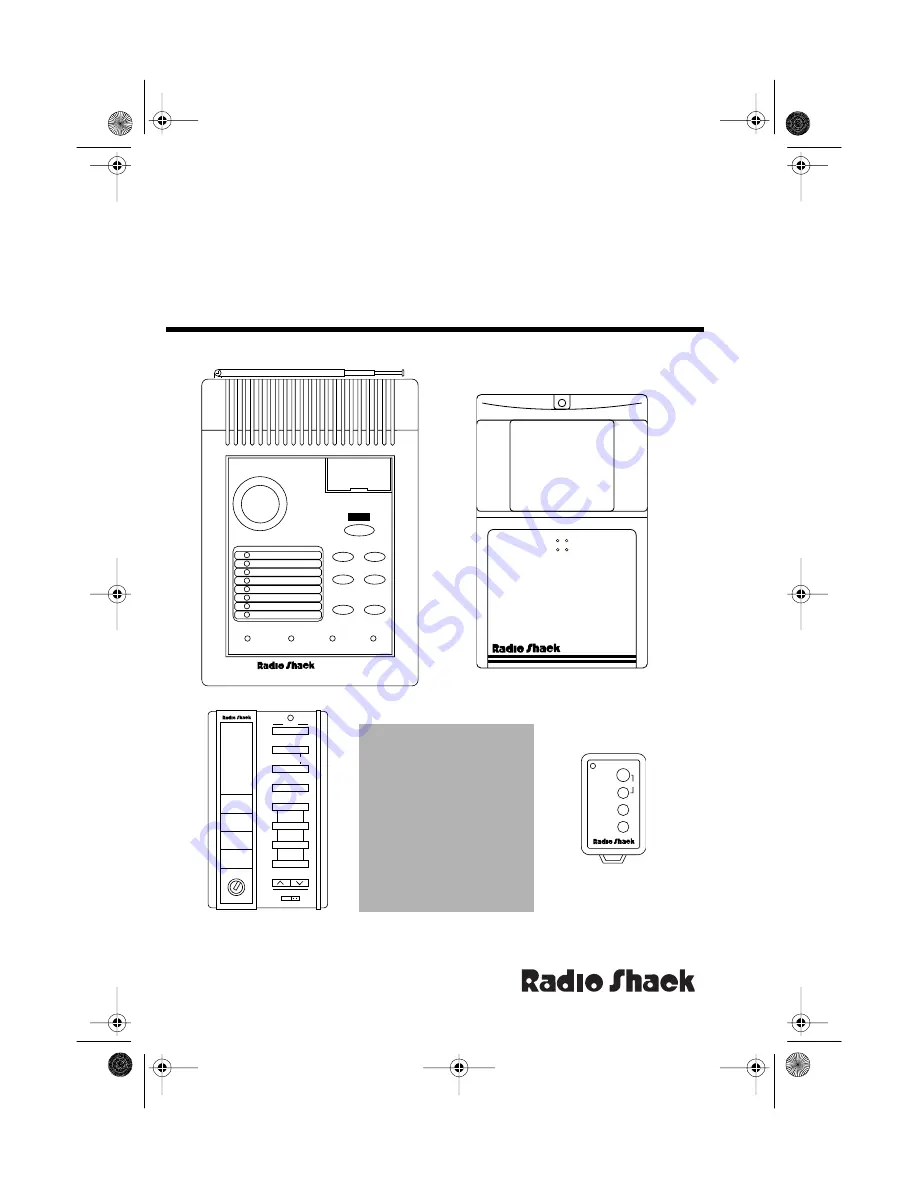 Radio Shack CENTRAL 49-2570 Owner'S Manual Download Page 1