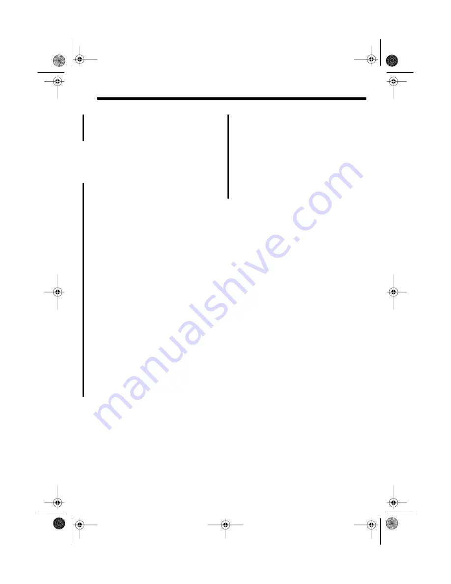 Radio Shack CENTRAL 49-2570 Owner'S Manual Download Page 9