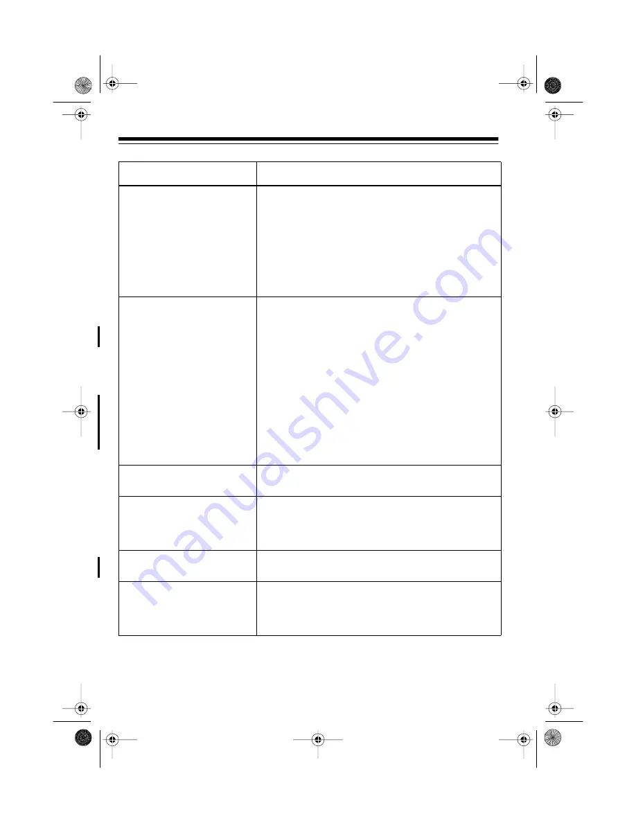 Radio Shack CENTRAL 49-2570 Owner'S Manual Download Page 30