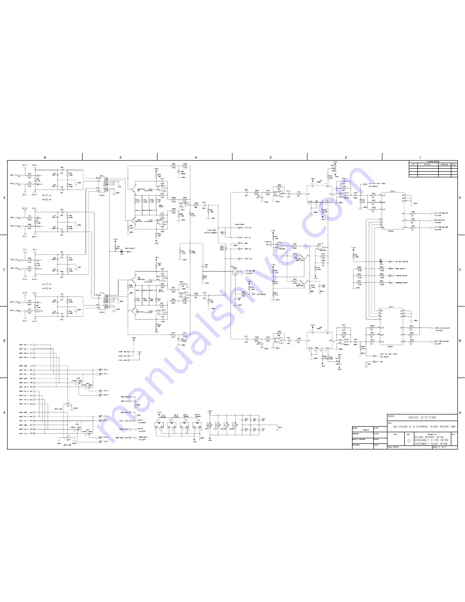 Radio Systems Millenium-A Analog Console Installation And Operation Manual Download Page 70