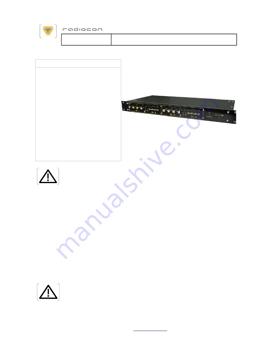 Radiocon RLWE 4161 Operating Instructions Manual Download Page 1