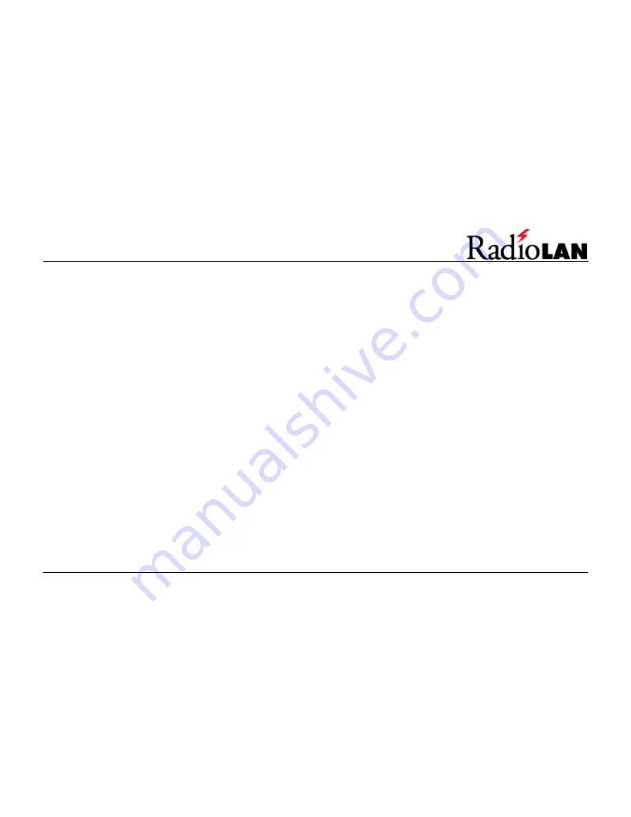 RadioLAN BridgeLINK-Pro Installation Manual Download Page 21