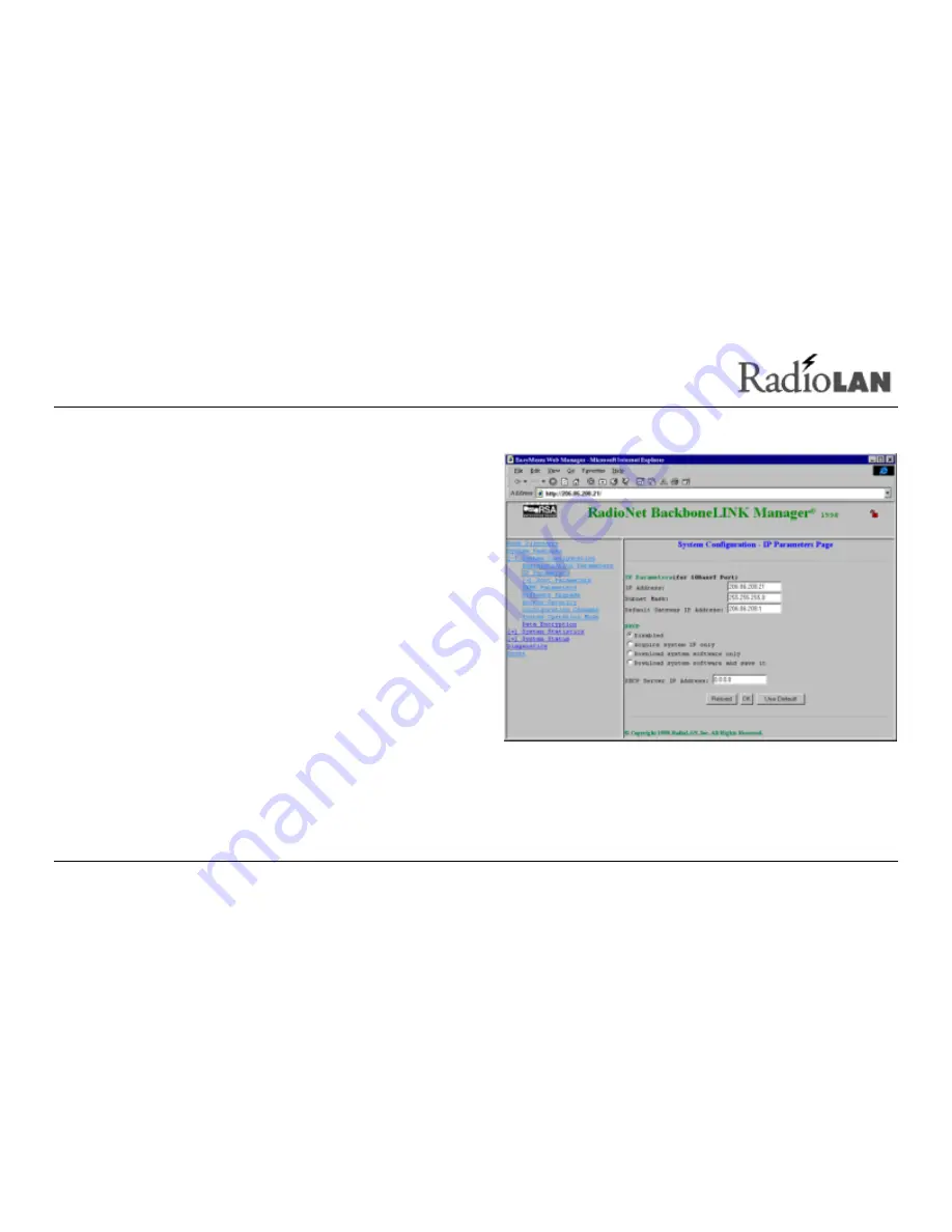 RadioLAN DockLINK User Manual Download Page 34