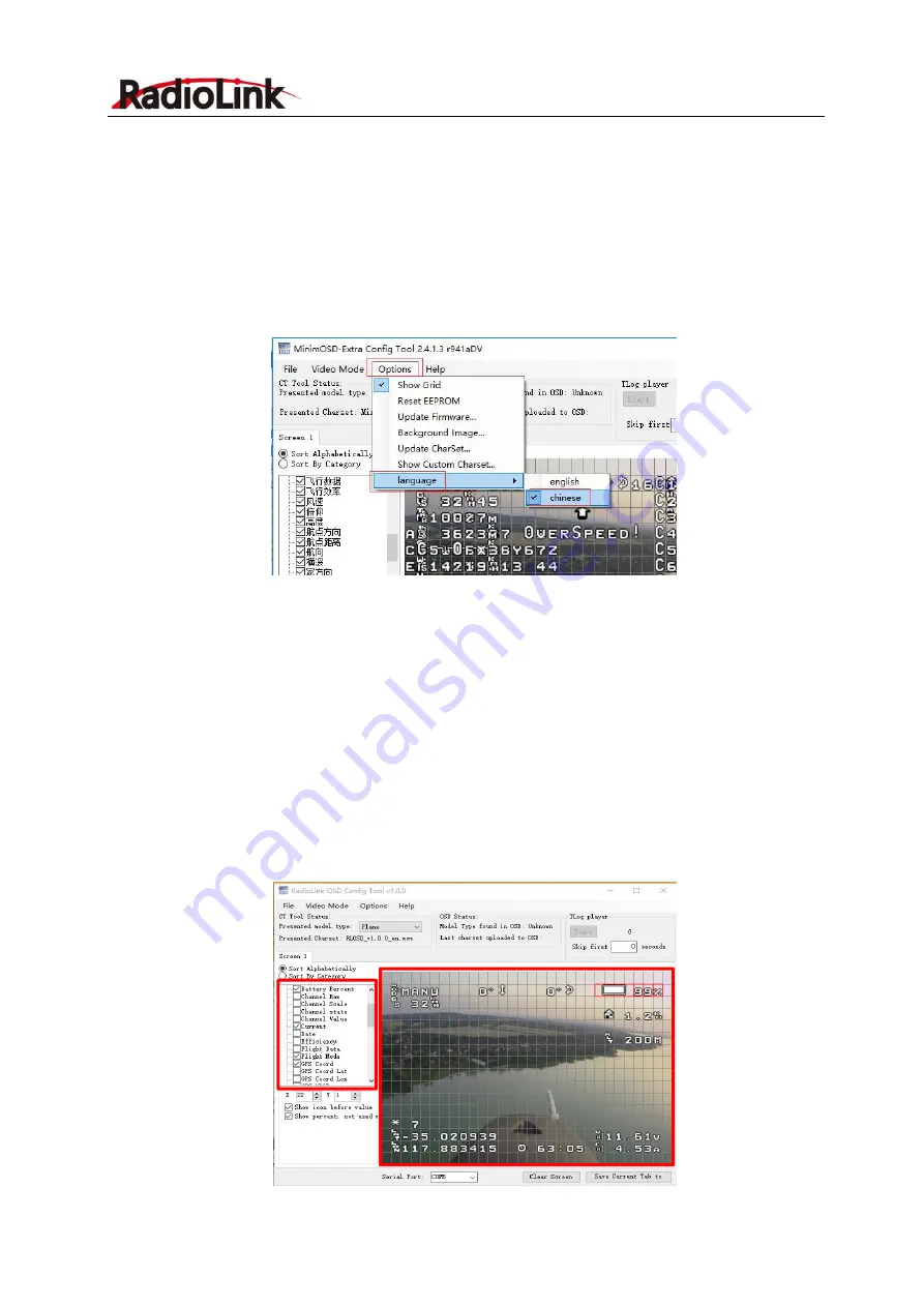 RadioLink MINI OSD Manual Download Page 5