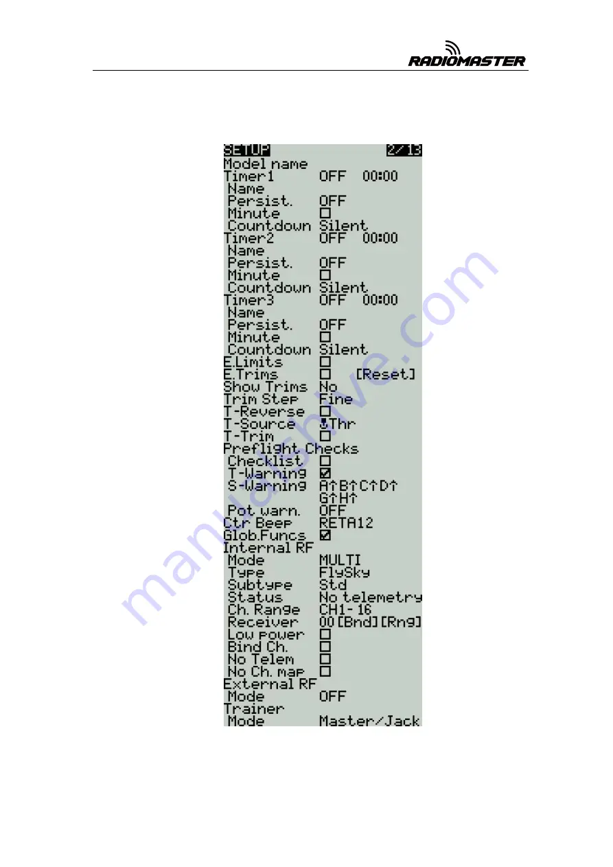 RadioMaster TX12 Instruction Manual Download Page 27