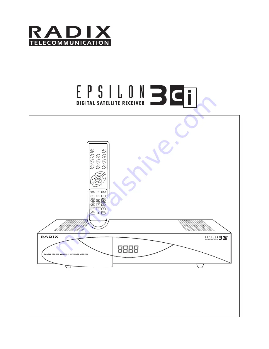 Radix EPSILON 3 ci User Manual Download Page 1