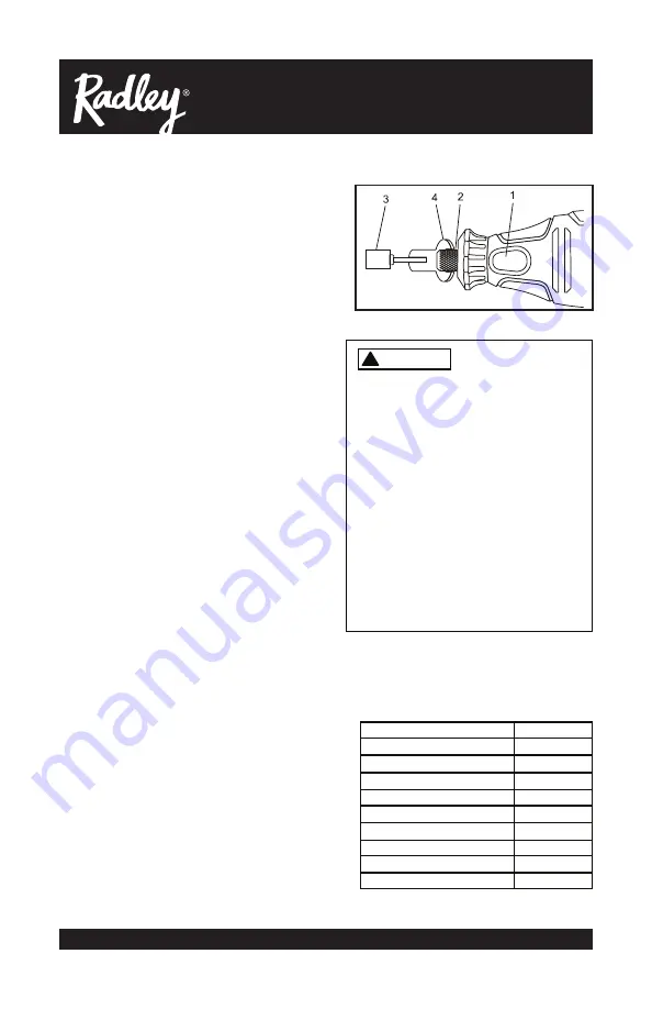 RADLEY 1281-914 Owner'S Manual Download Page 15